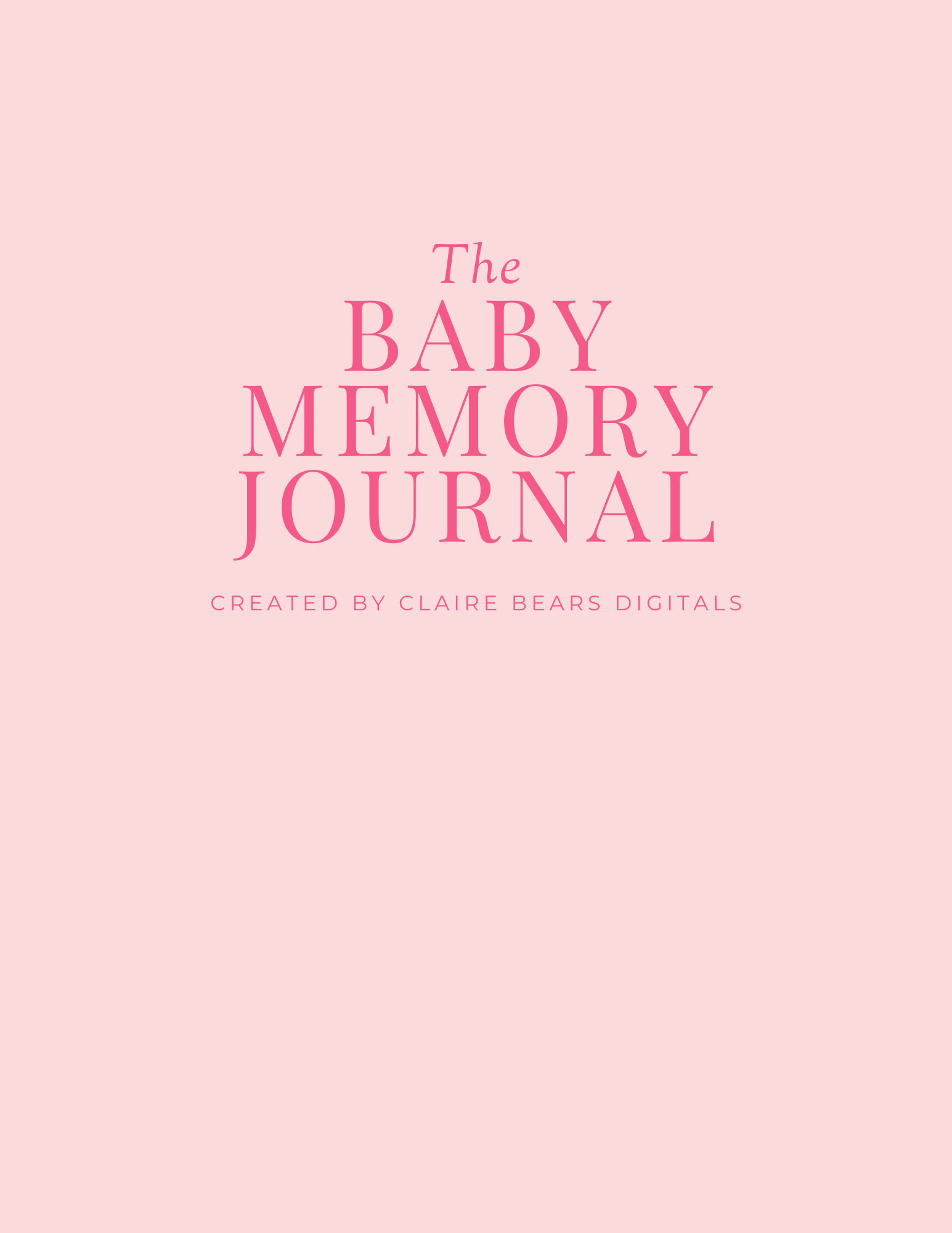 Baby Memory Book