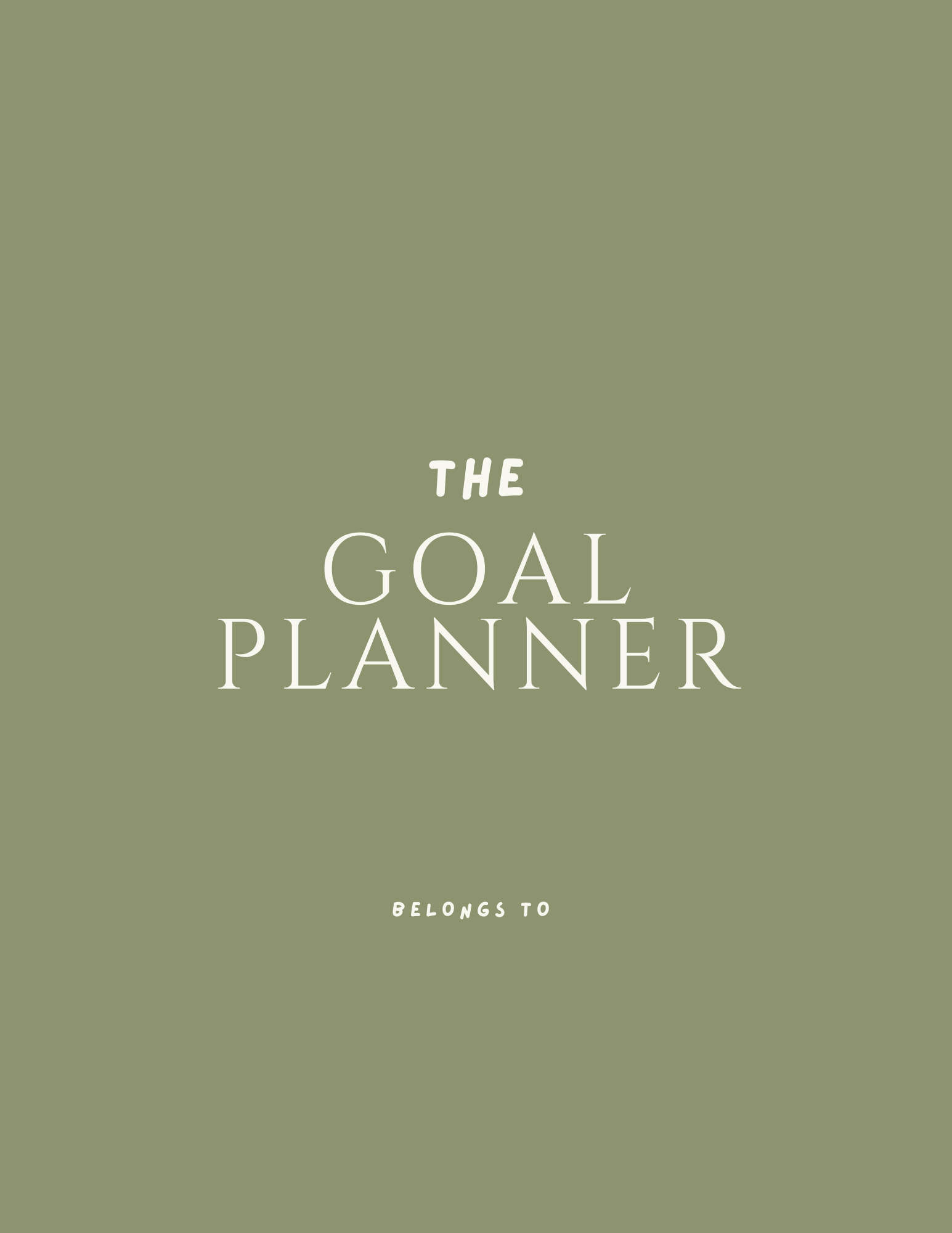 The Goal Planner