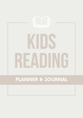 Kids Reading Planner & Journal