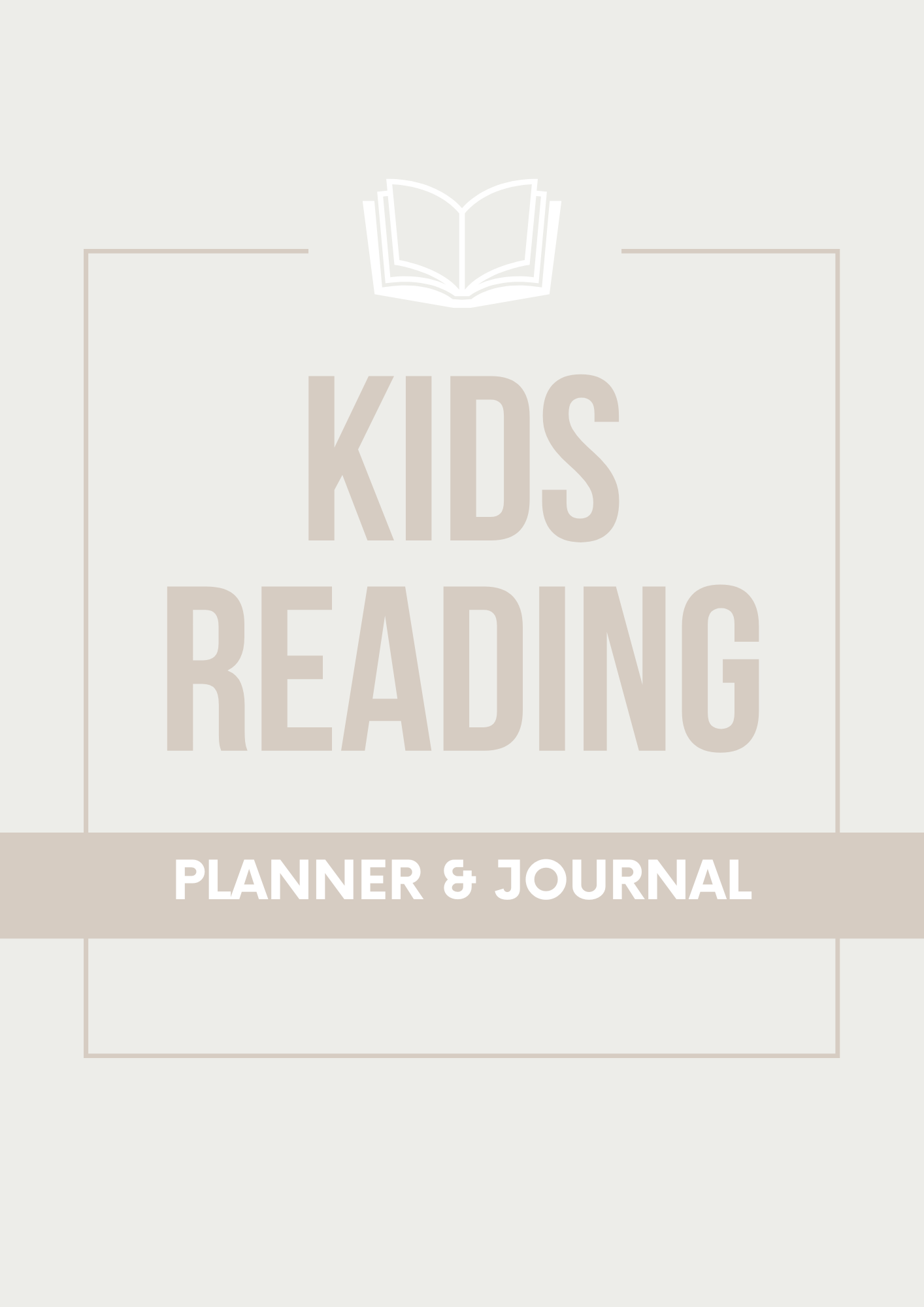 Kids Reading Planner & Journal