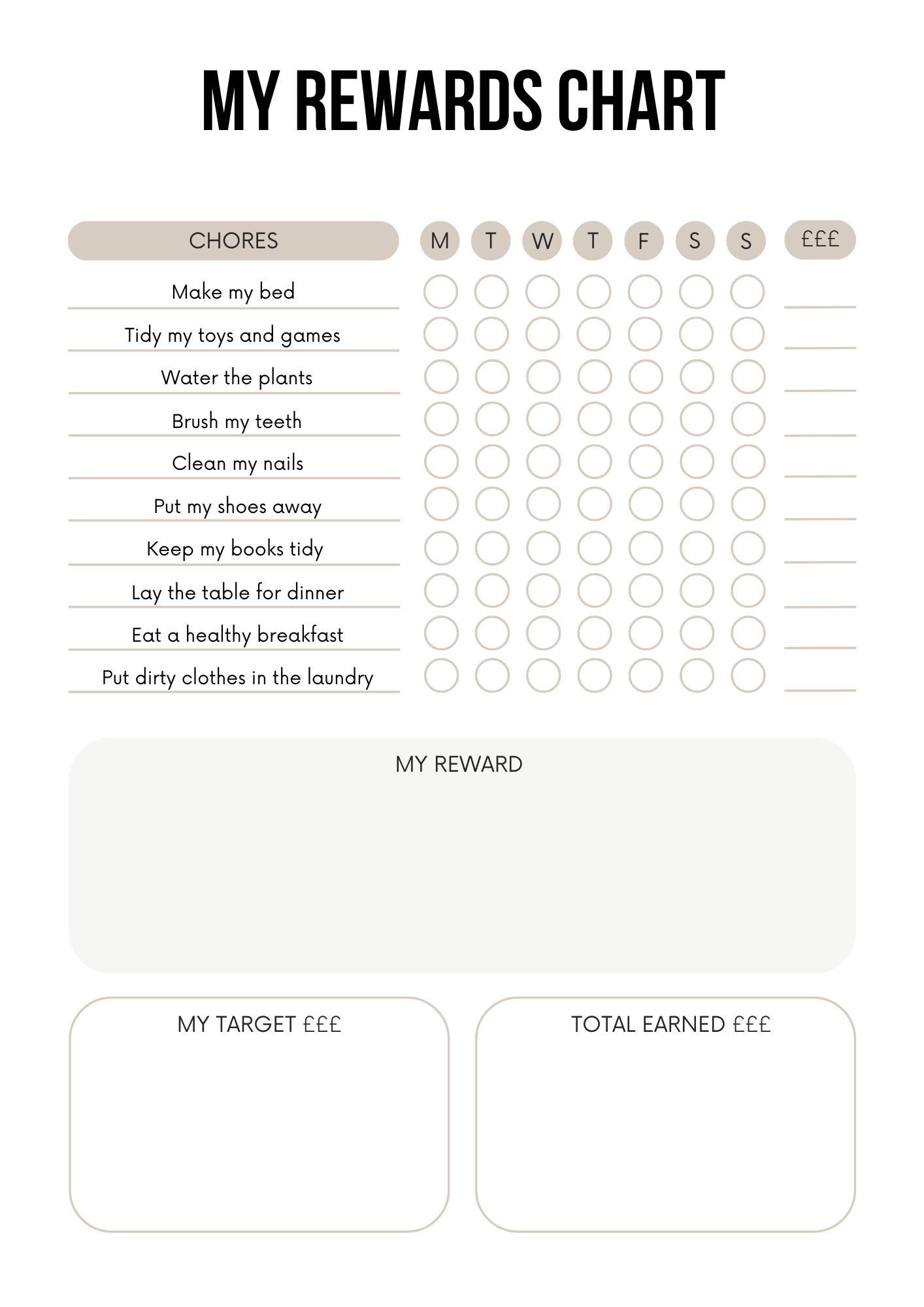 Rewards Chart Bundle