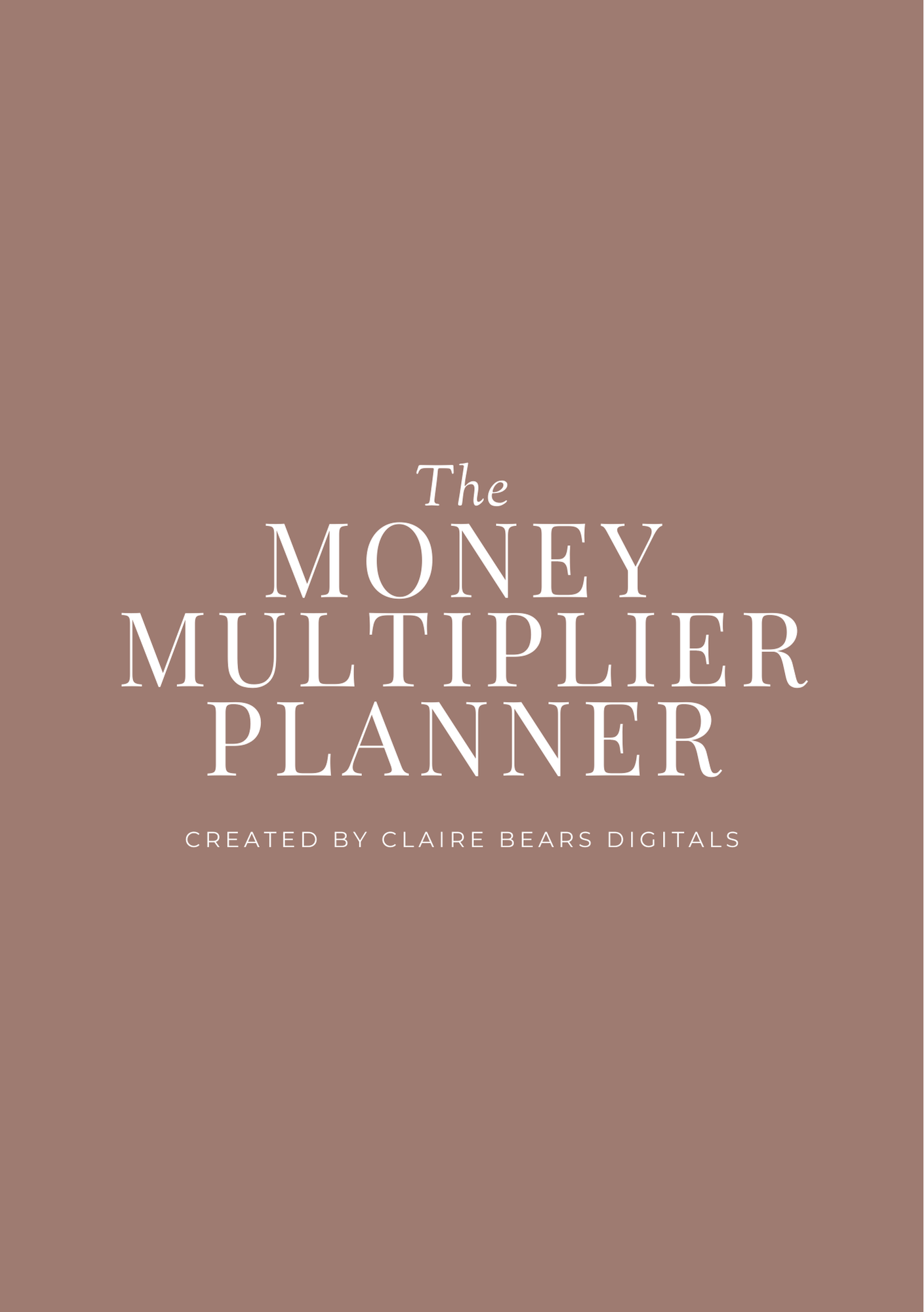 The Money Multiplier Planner